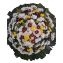 coroa de flores vermelha
